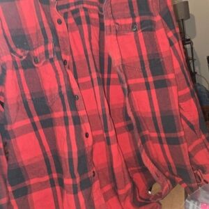 Falls Creek Red and Black Checkered Shirt